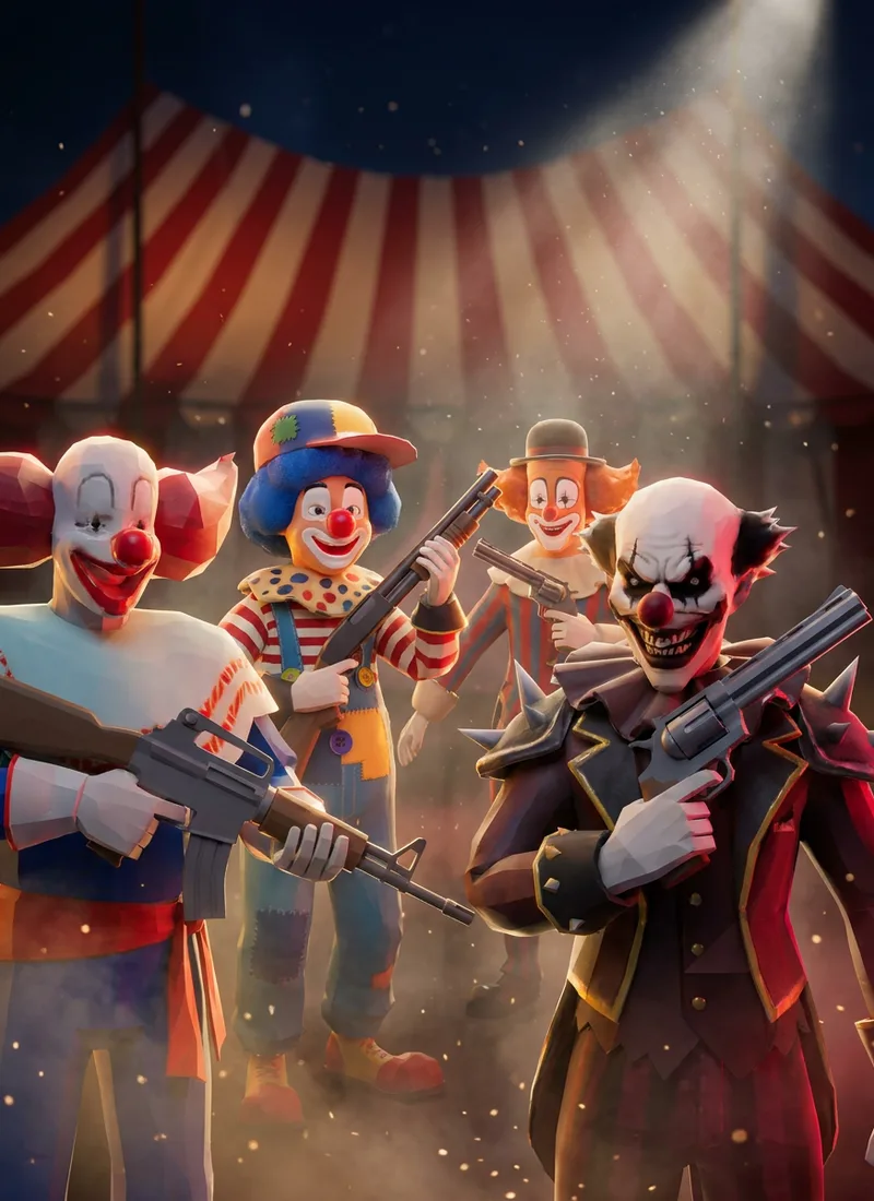 Clowns faction characters in CS Brasil