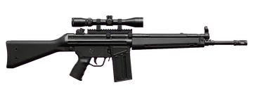 In-game 3D model of the G3SG1 "FRITZ"