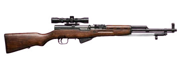In-game 3D model of the SKS "MILÍCIA"
