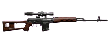 In-game 3D model of the SVD "VODKA"